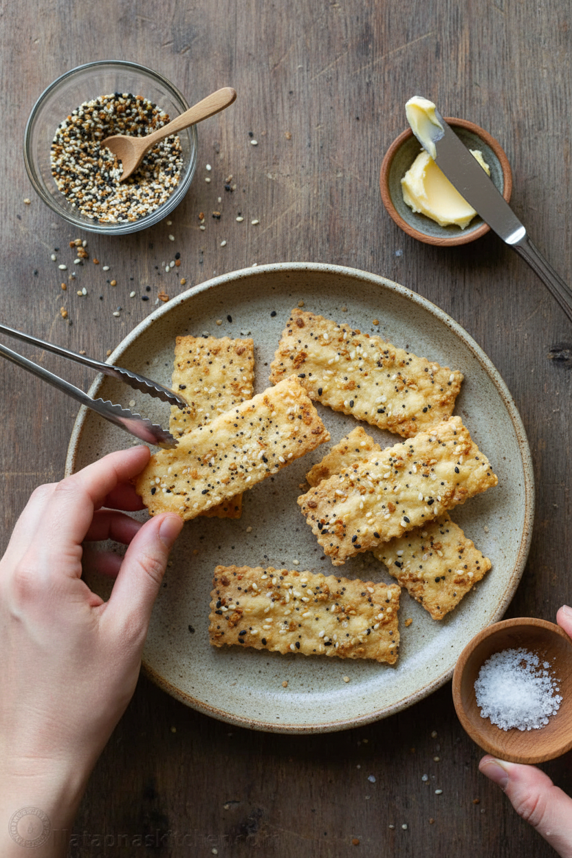 Sourdough Discard Crackers Recipe (VIDEO)