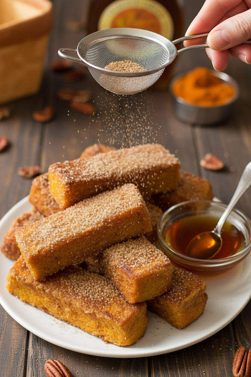 Pumpkin French Toast Sticks