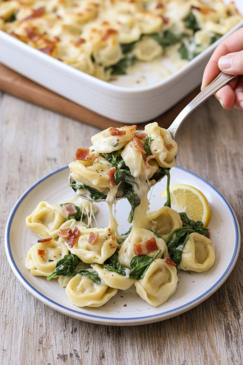 Cheesy Baked Tortellini