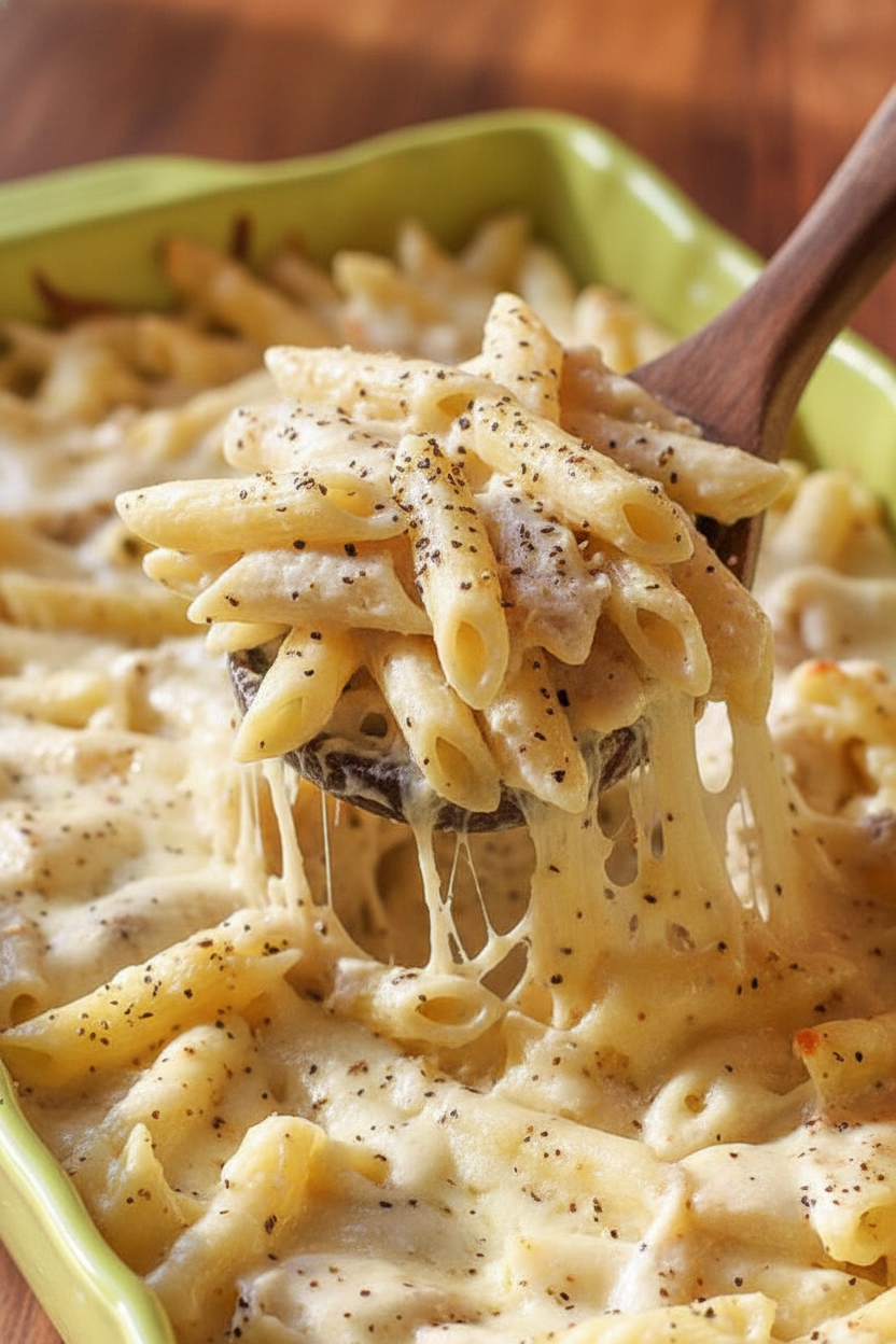 Chicken Alfredo Bake