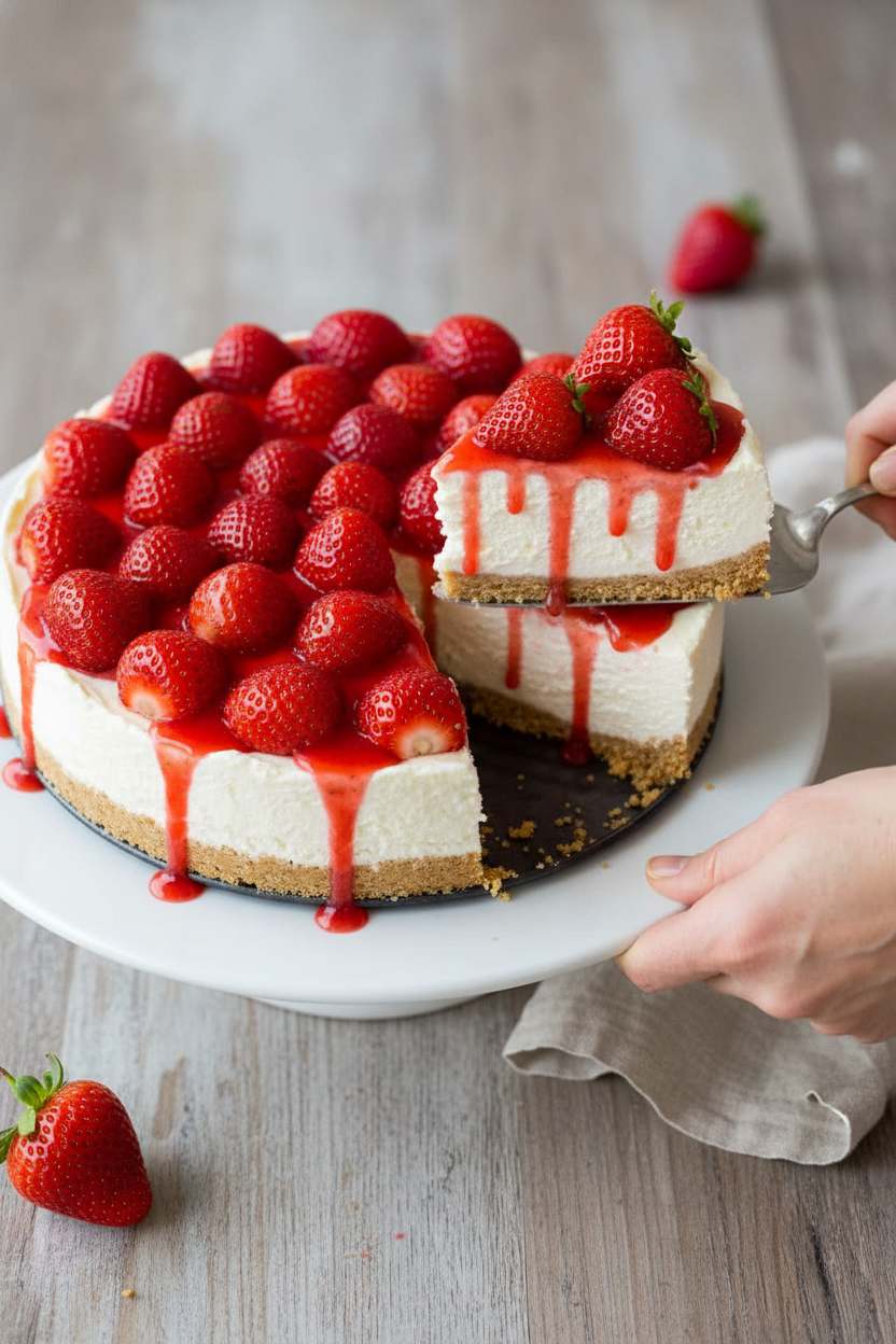 No-Bake Cheesecake Recipe (VIDEO)