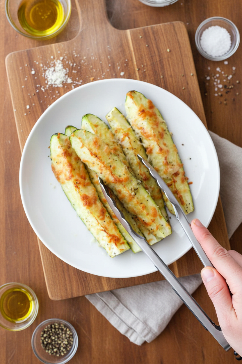 Parmesan Crusted Zucchini