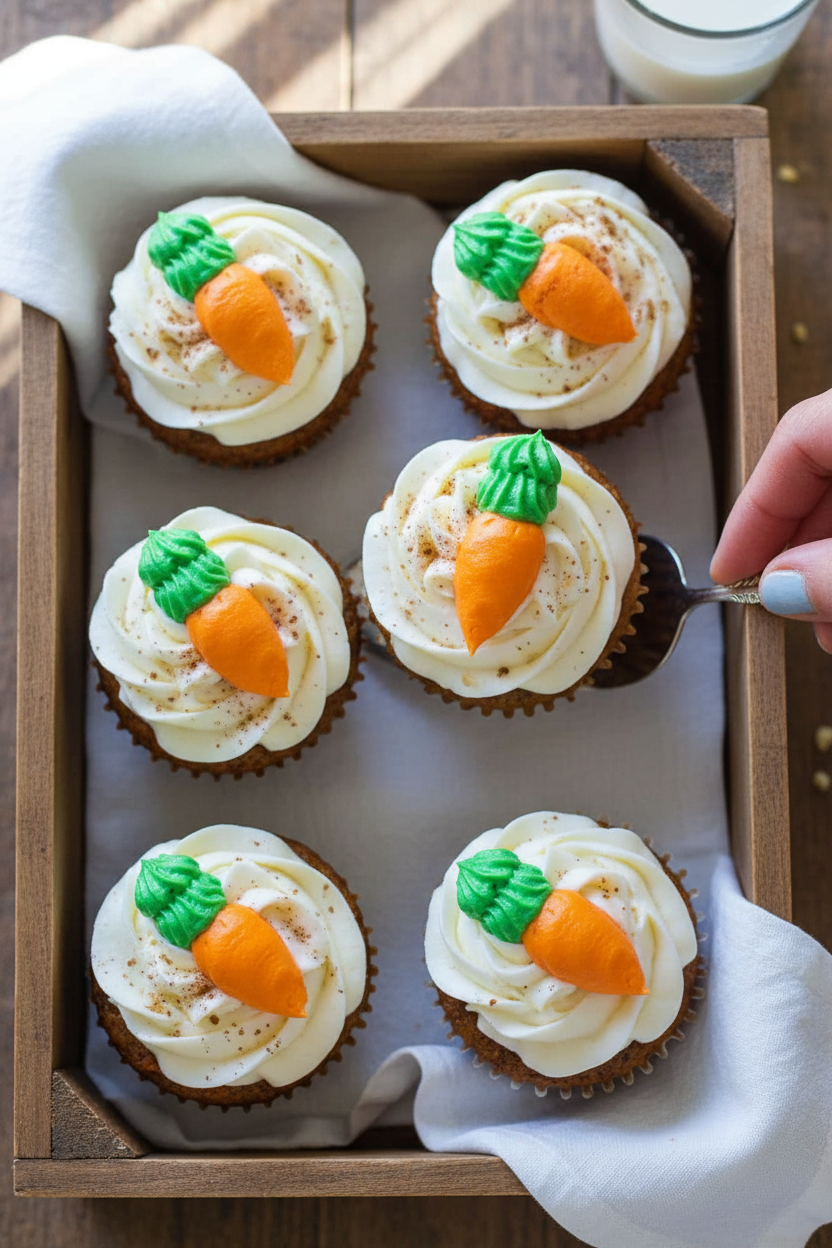 Carrot Cake Cupcakes (with Video)