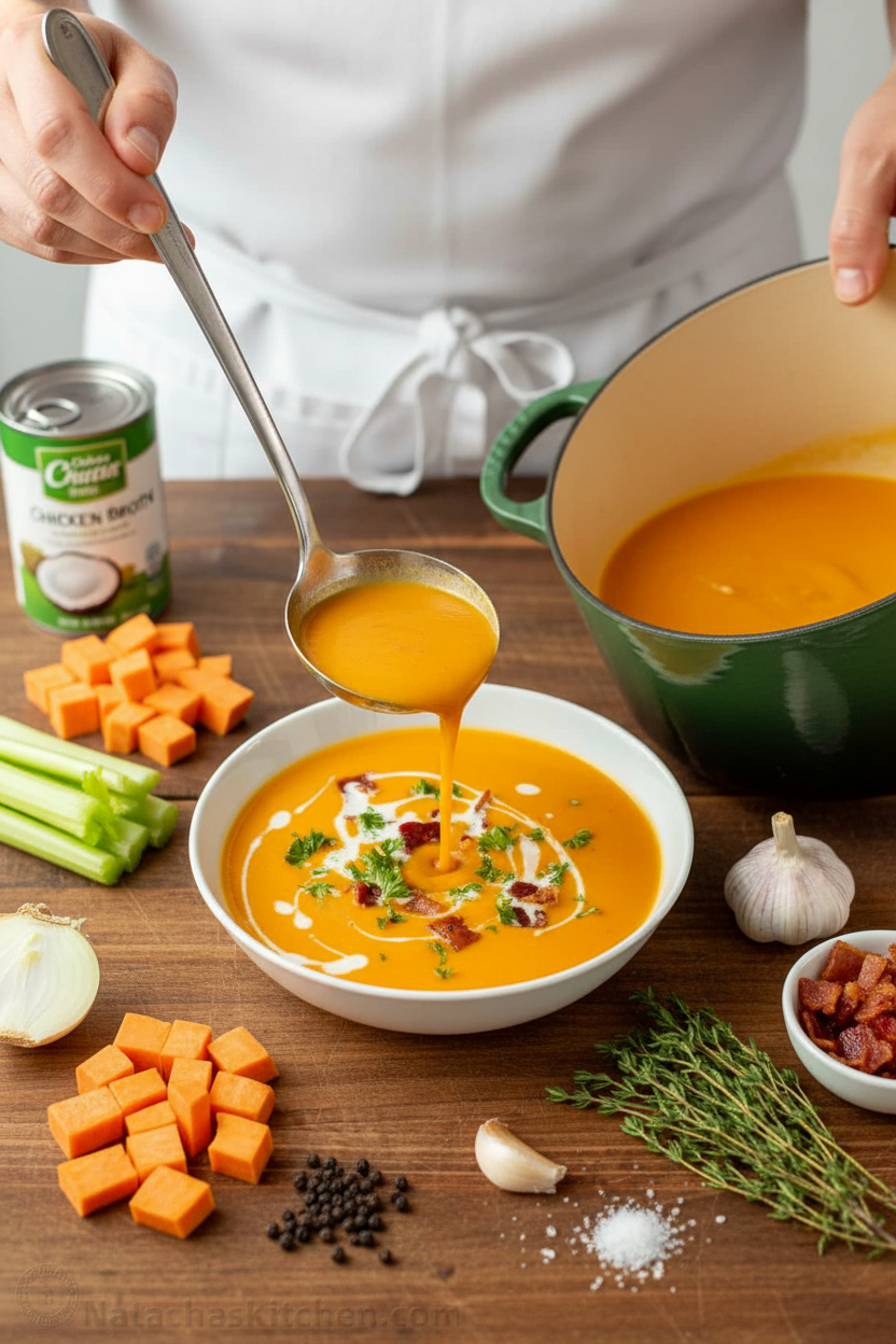 Sweet Potato Soup Recipe (VIDEO)