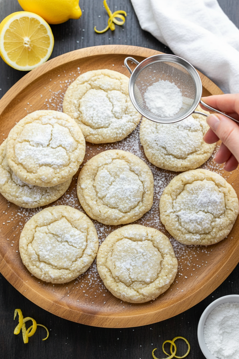Lemon Crinkle Cookies