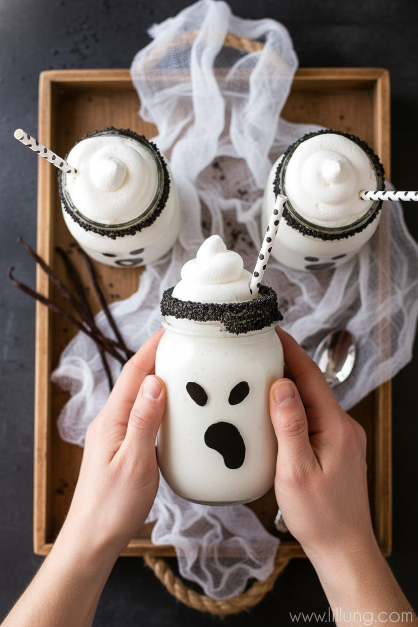 Boo-nilla Ghost Milkshakes