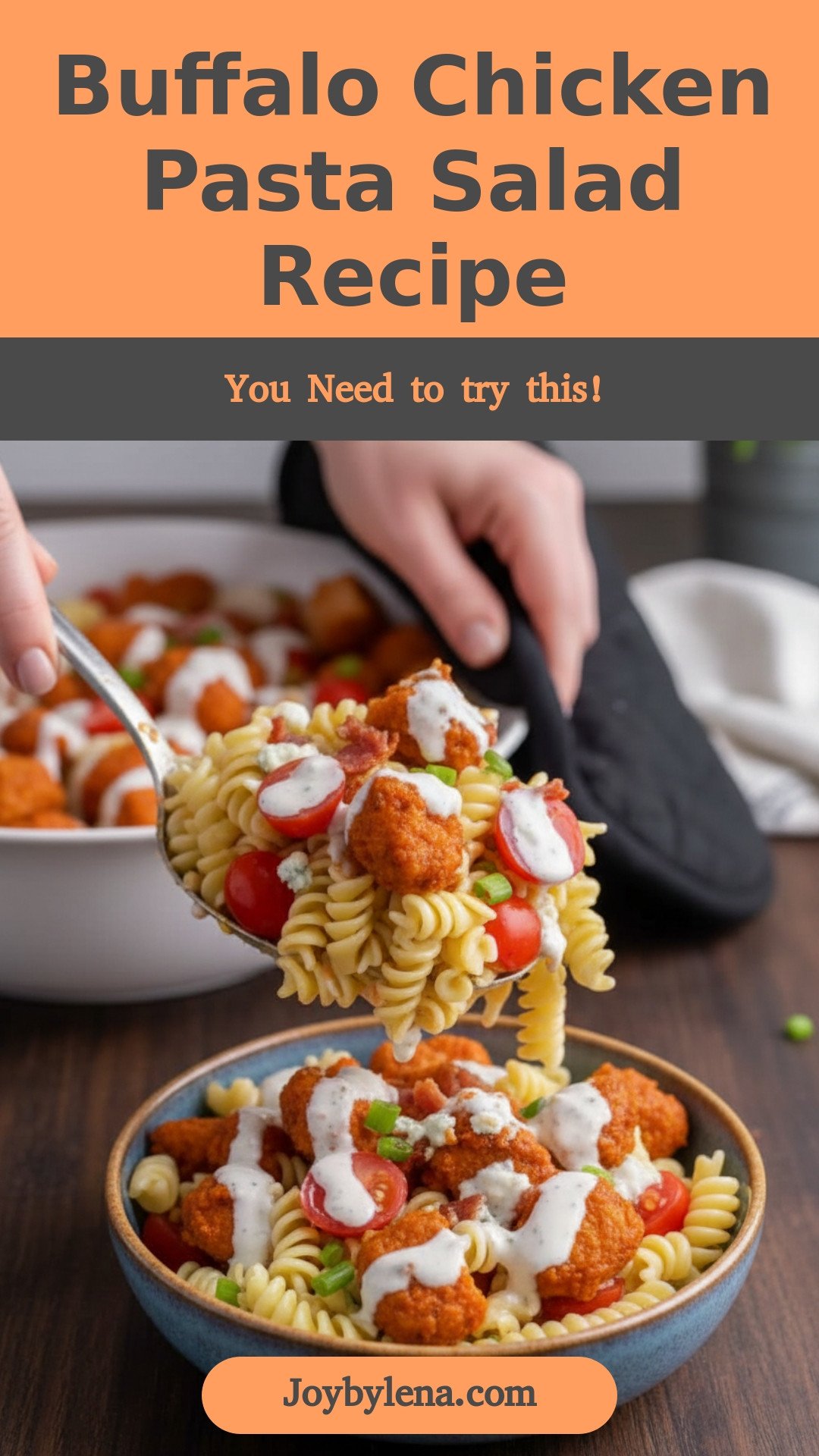 Buffalo Chicken Pasta Salad