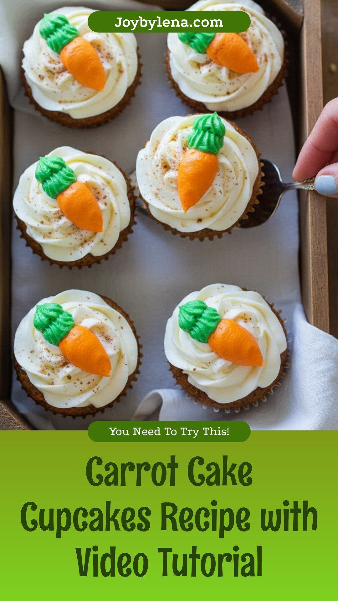 Carrot Cake Cupcakes (with Video)