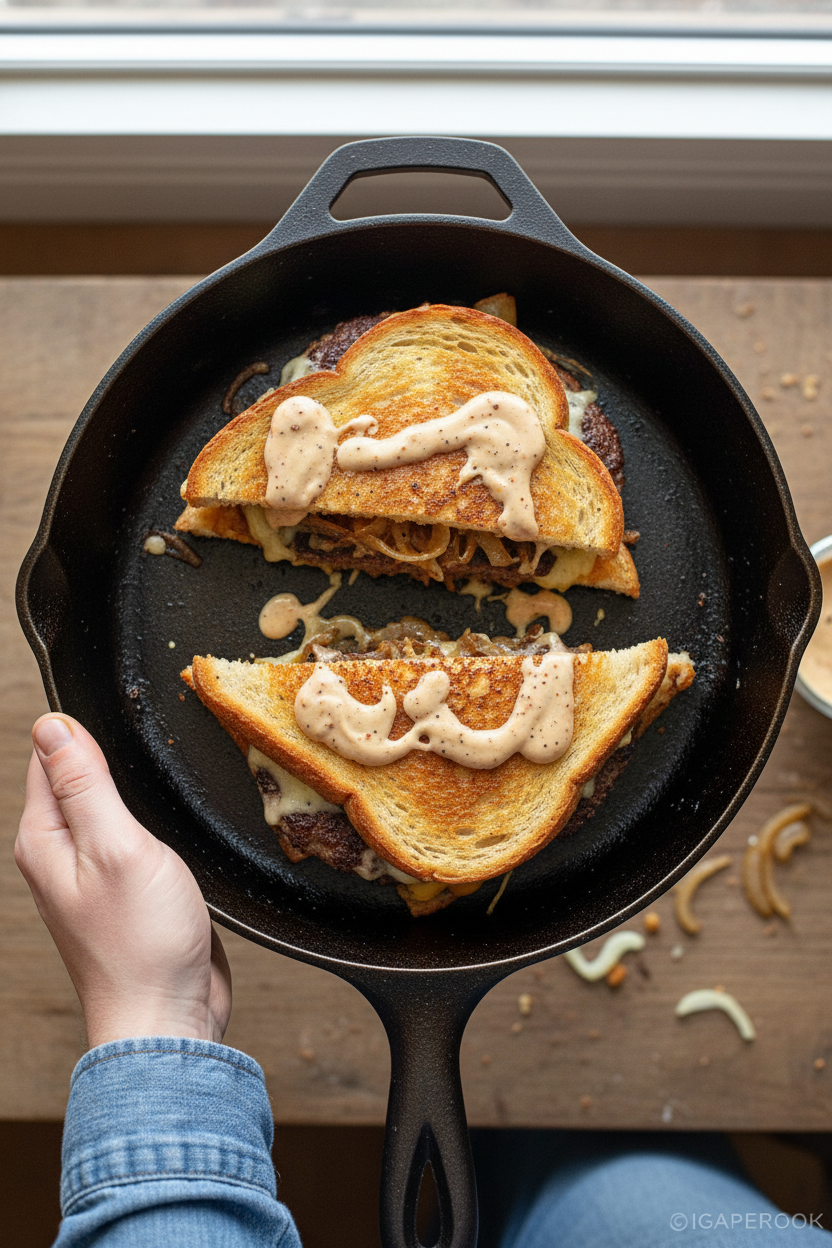 Cast Iron Patty Melts