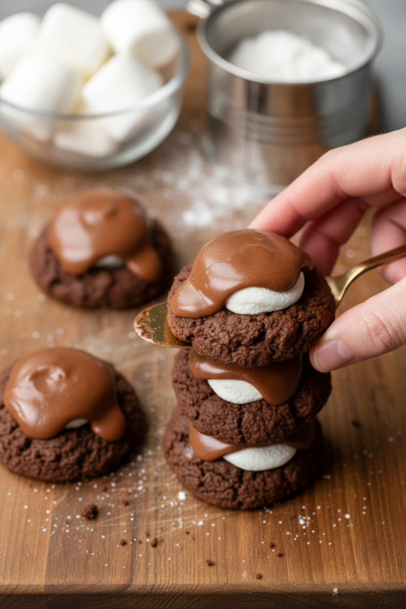 Chocolate Marshmallow Cookies
