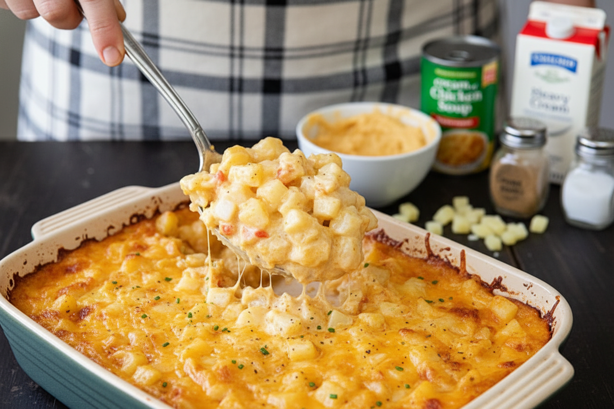 Creamy Cheesy Pimento Potato Bake Recipe