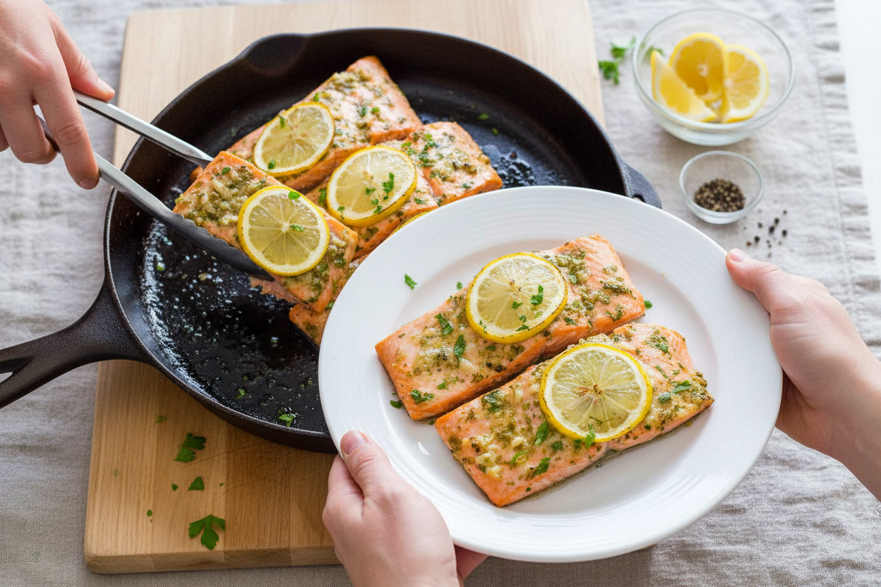 Easy Baked Salmon Recipe Video Tutorial