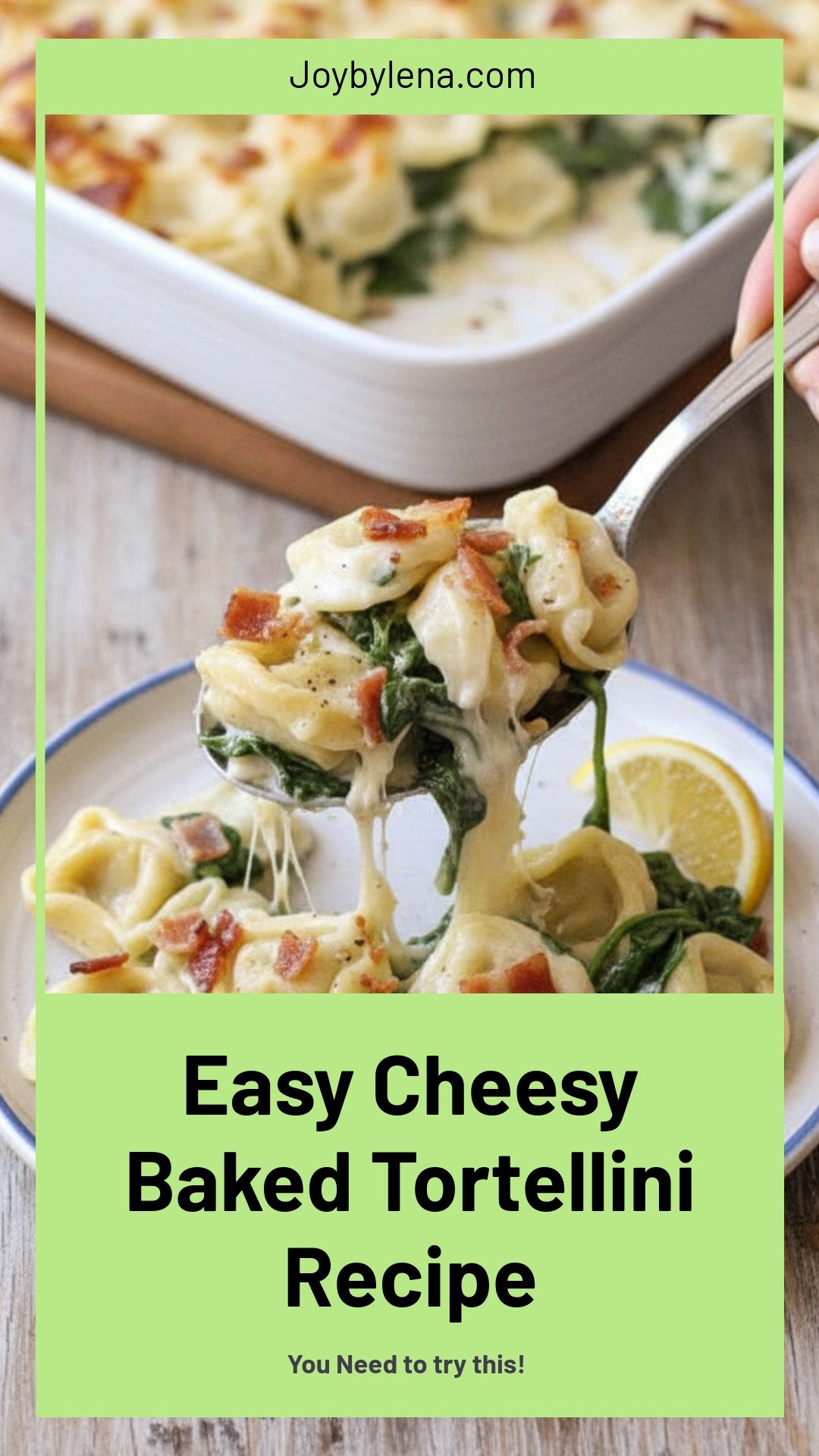 Cheesy Baked Tortellini