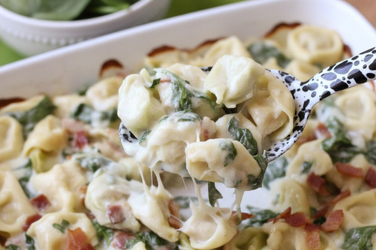 Easy Cheesy Baked Tortellini Recipe