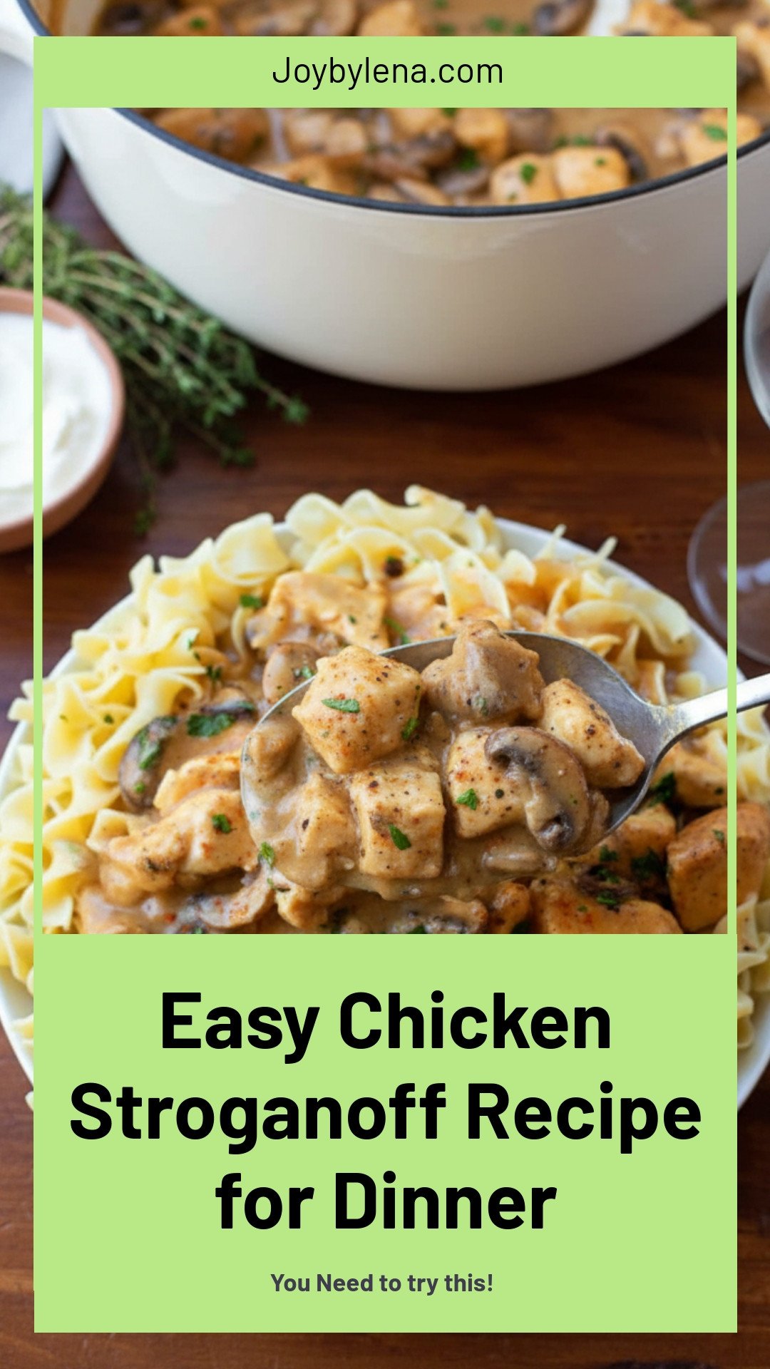 Chicken Stroganoff