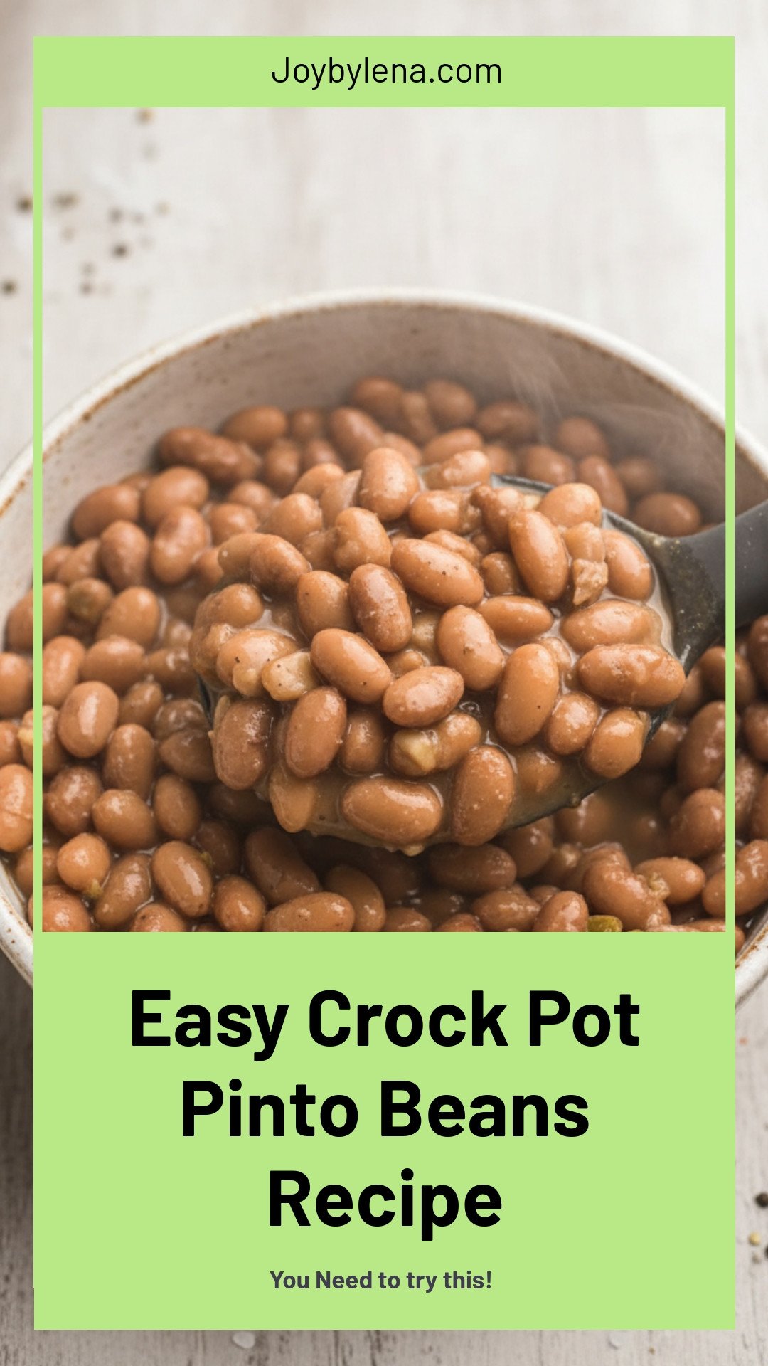 Crock Pot Pinto Beans