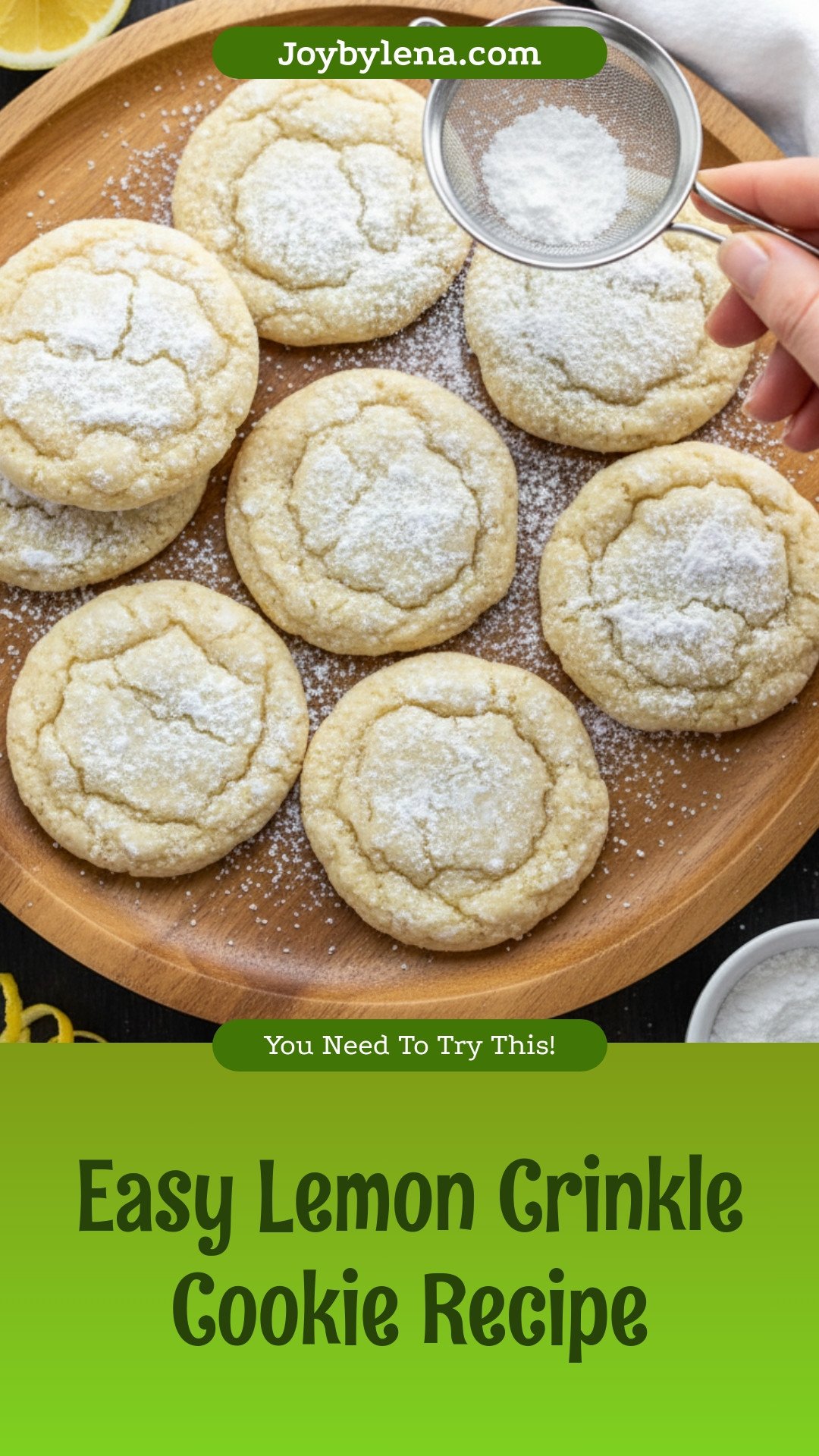 Lemon Crinkle Cookies