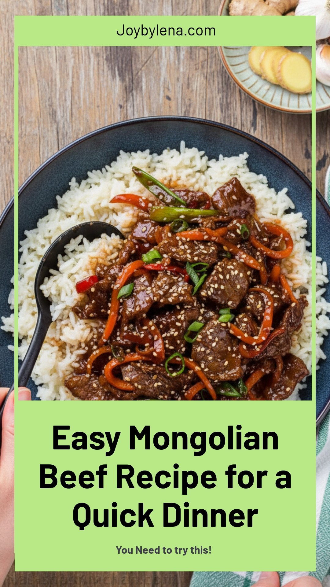 Easy Mongolian Beef Recipe