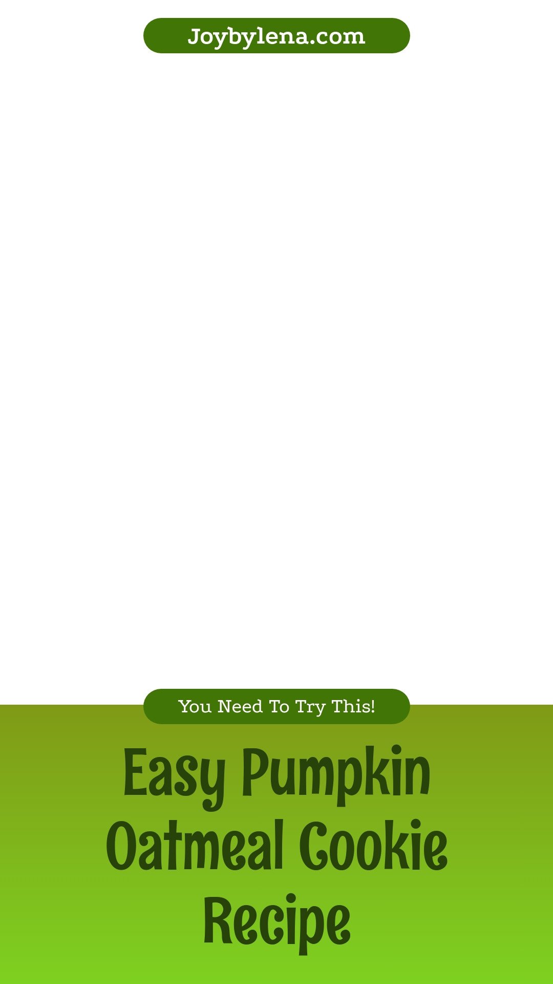 Pumpkin Oatmeal Cookies