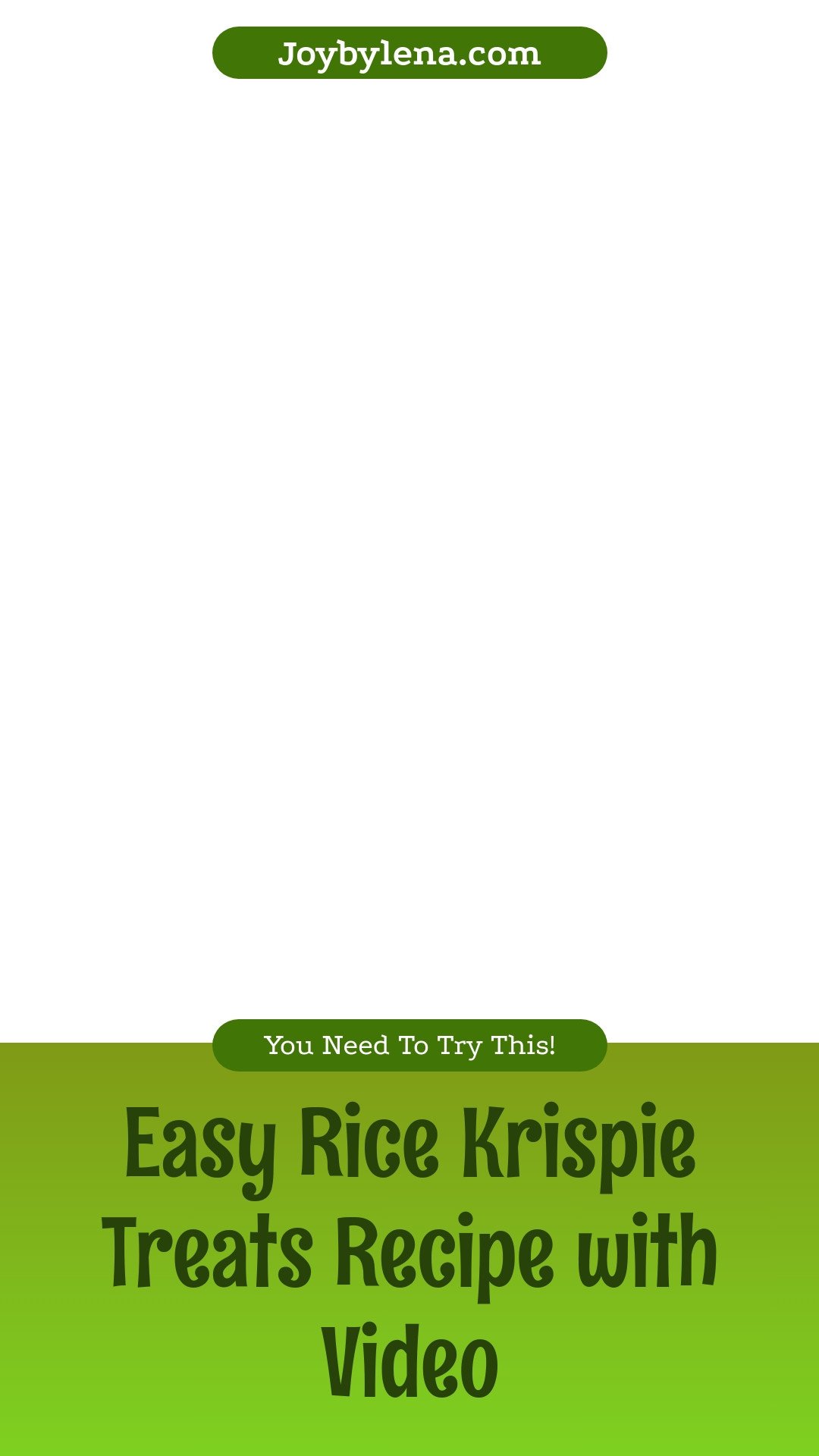 Rice Krispie Treat Recipe (with VIDEO)