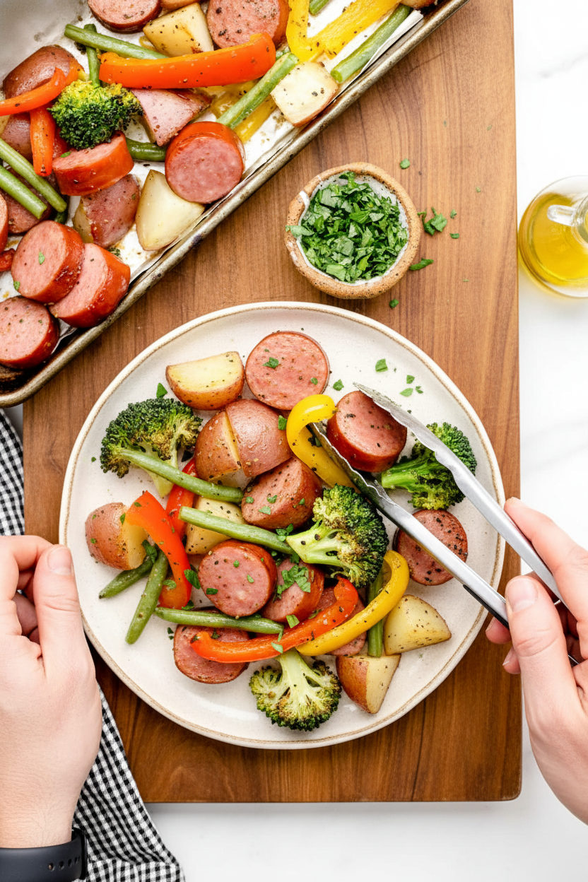 Sheet Pan Sausage and Veggies