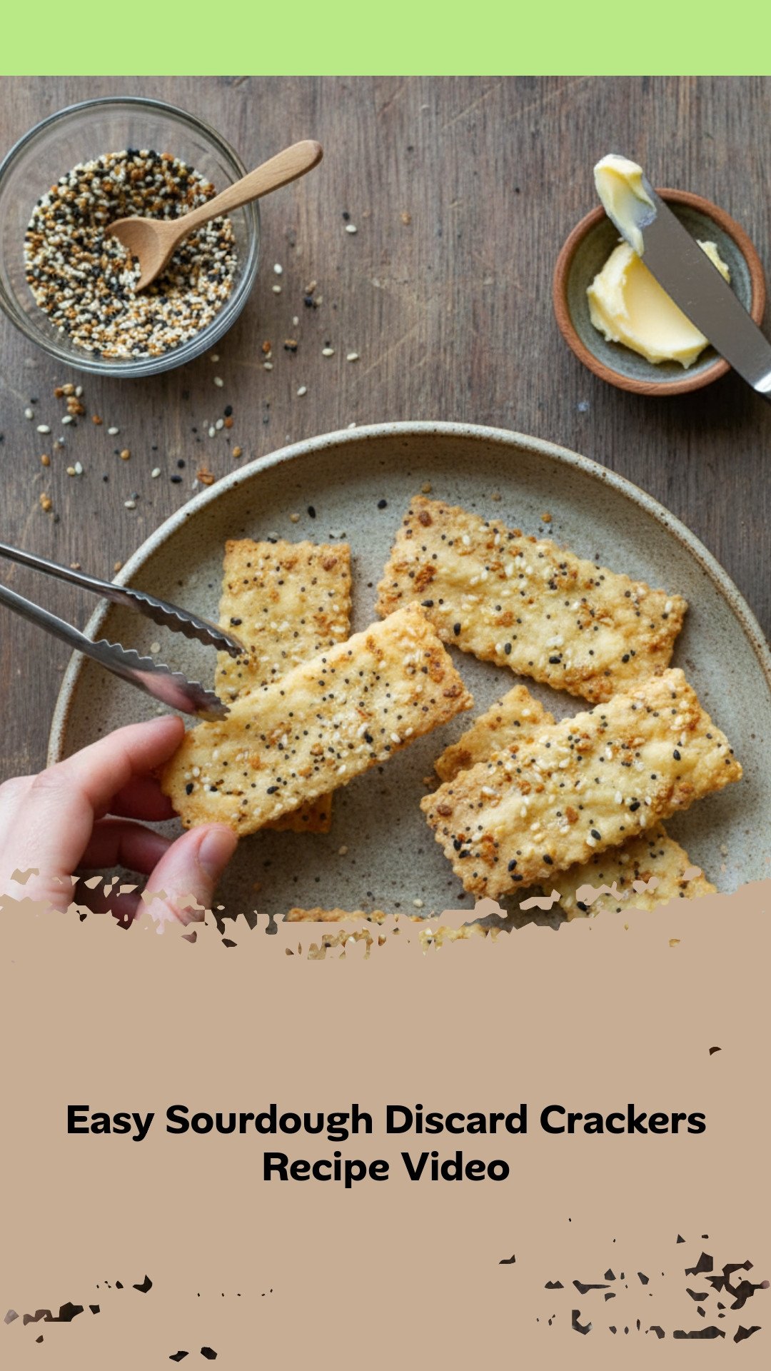 Sourdough Discard Crackers Recipe (VIDEO)