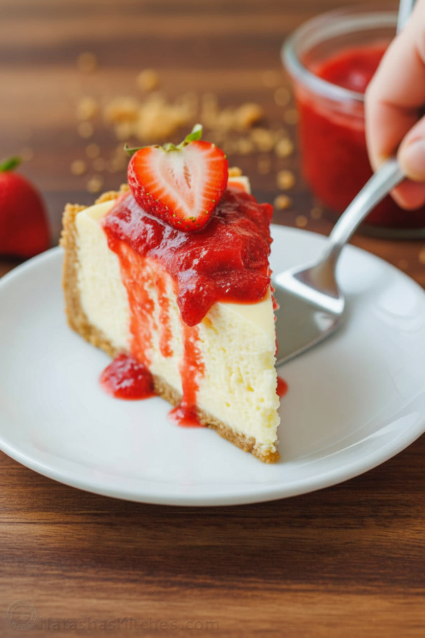 Strawberry Cheesecake Recipe (VIDEO)