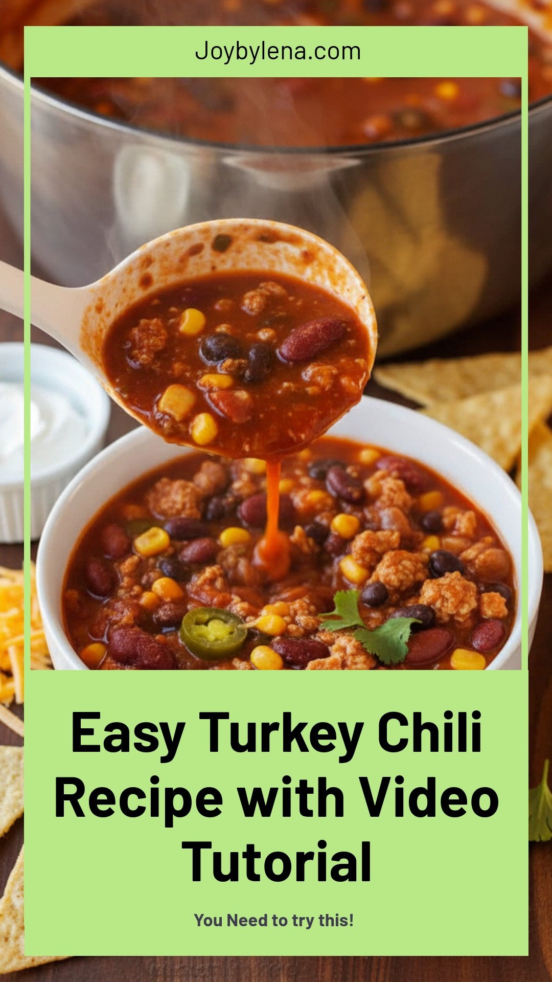 Turkey Chili Recipe (with Video)