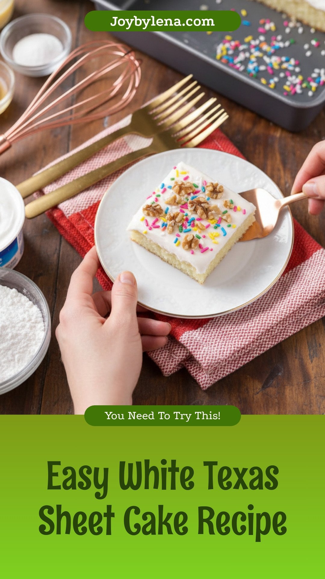 White Texas Sheet Cake