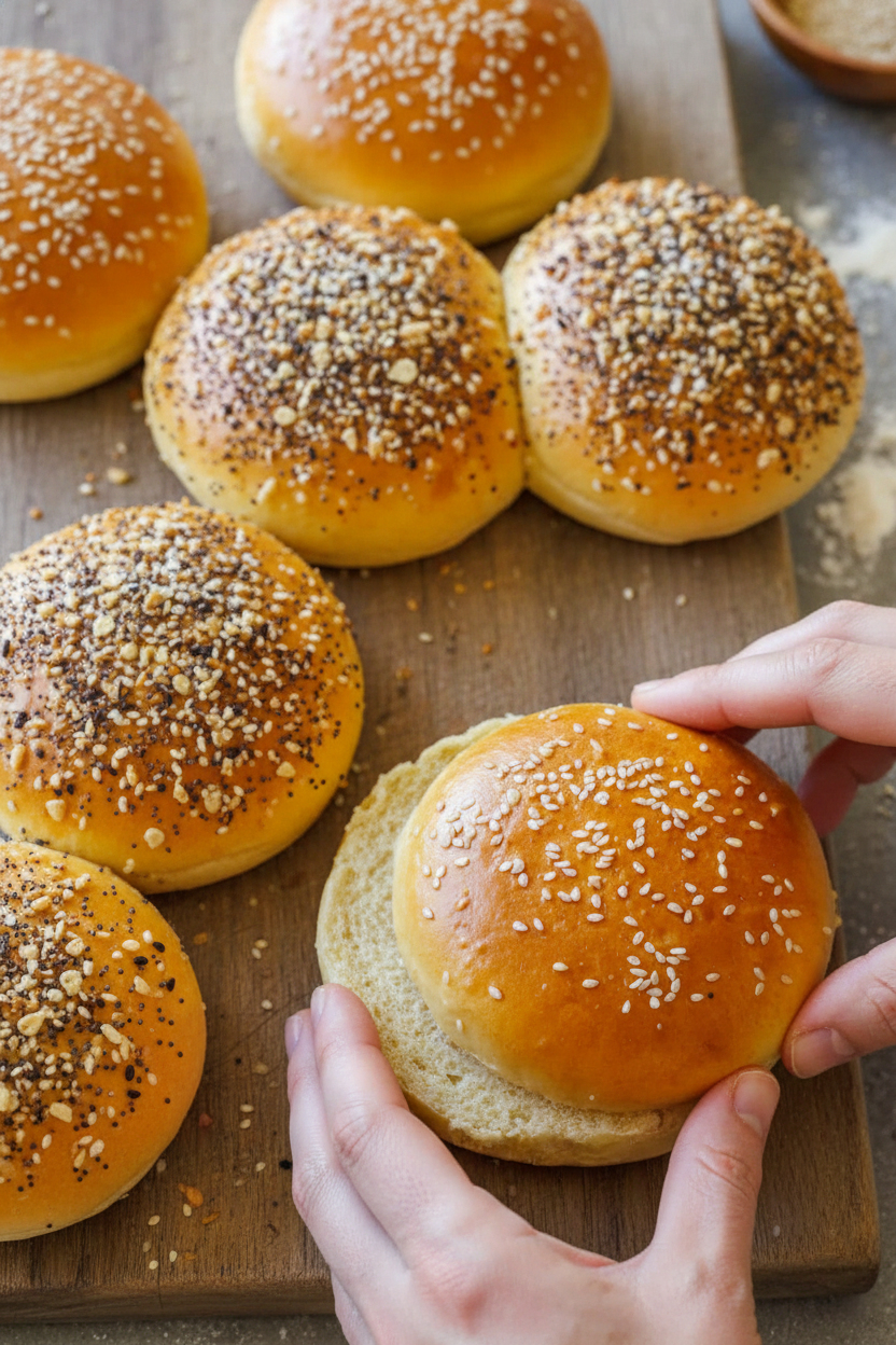 Hamburger Buns Recipe (VIDEO)