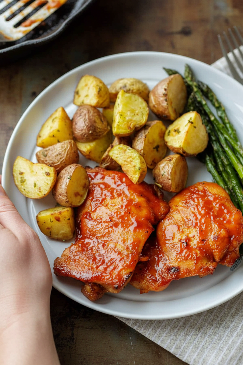 Baked BBQ Chicken Thighs