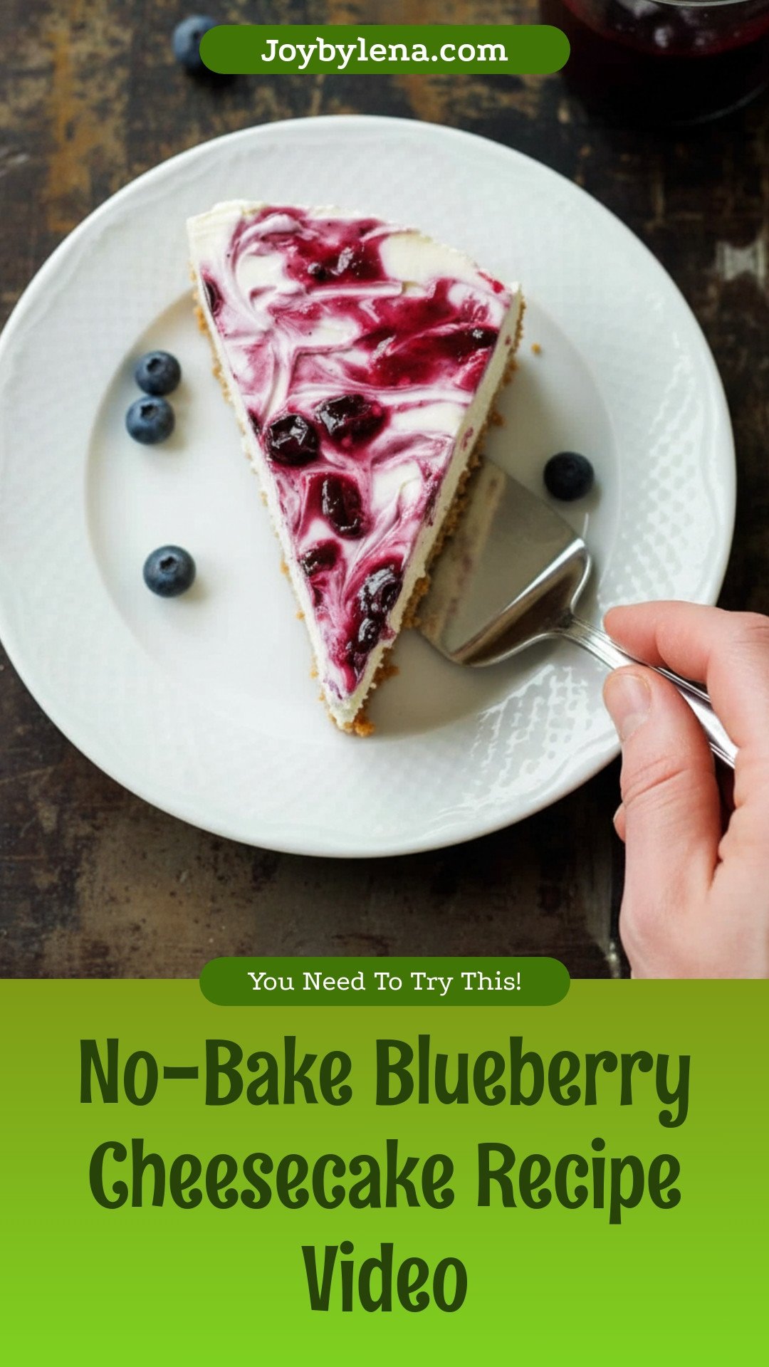 No-Bake Blueberry Cheesecake (VIDEO)