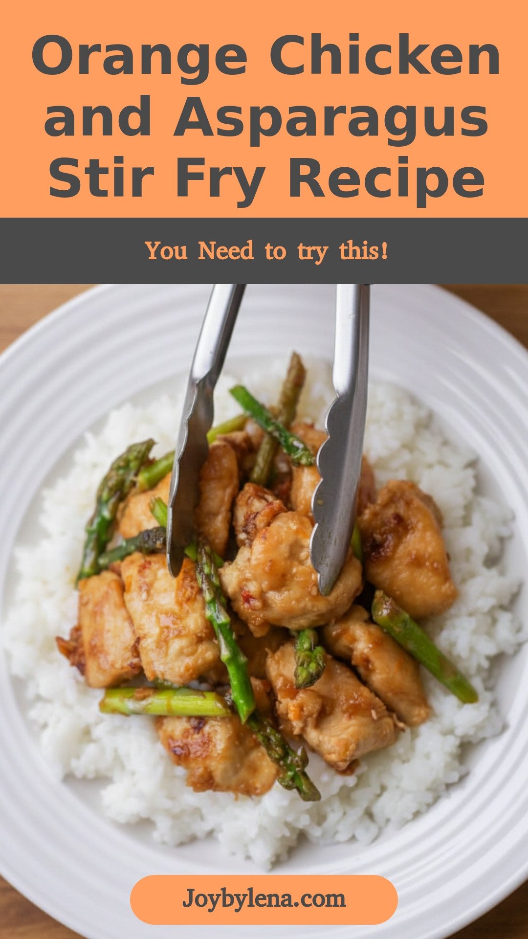 Orange Chicken and Asparagus