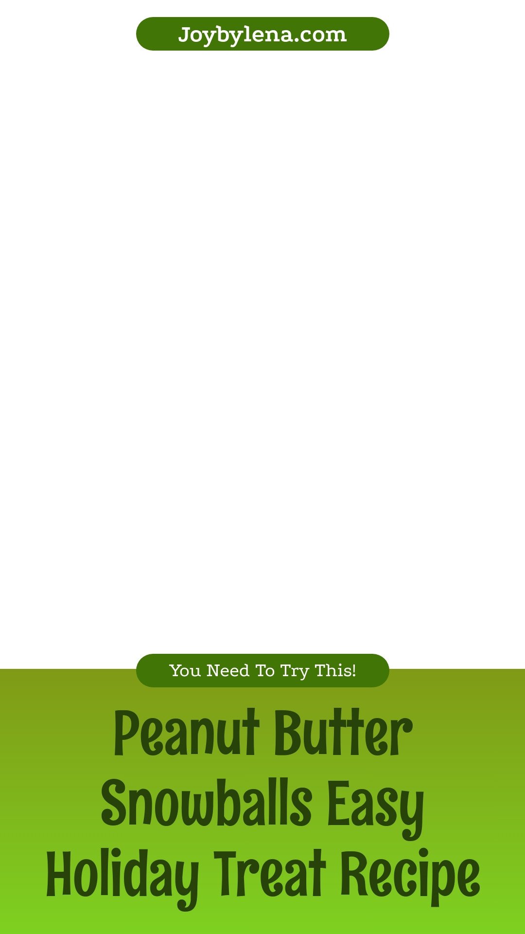 Peanut Butter Snowballs