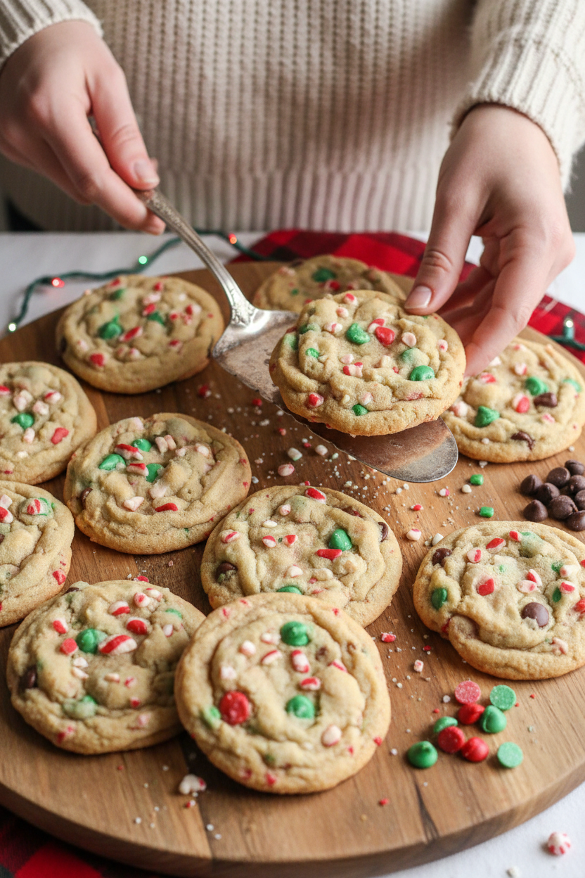 Peppermint Chocolate Chip Cookies