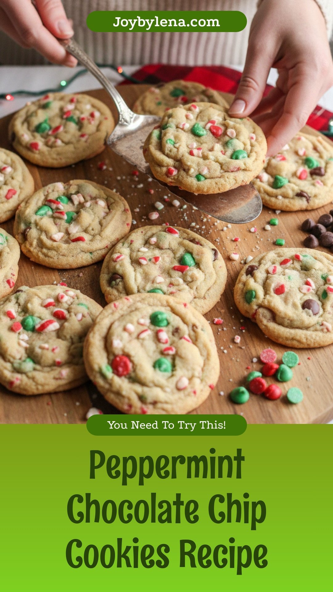 Peppermint Chocolate Chip Cookies