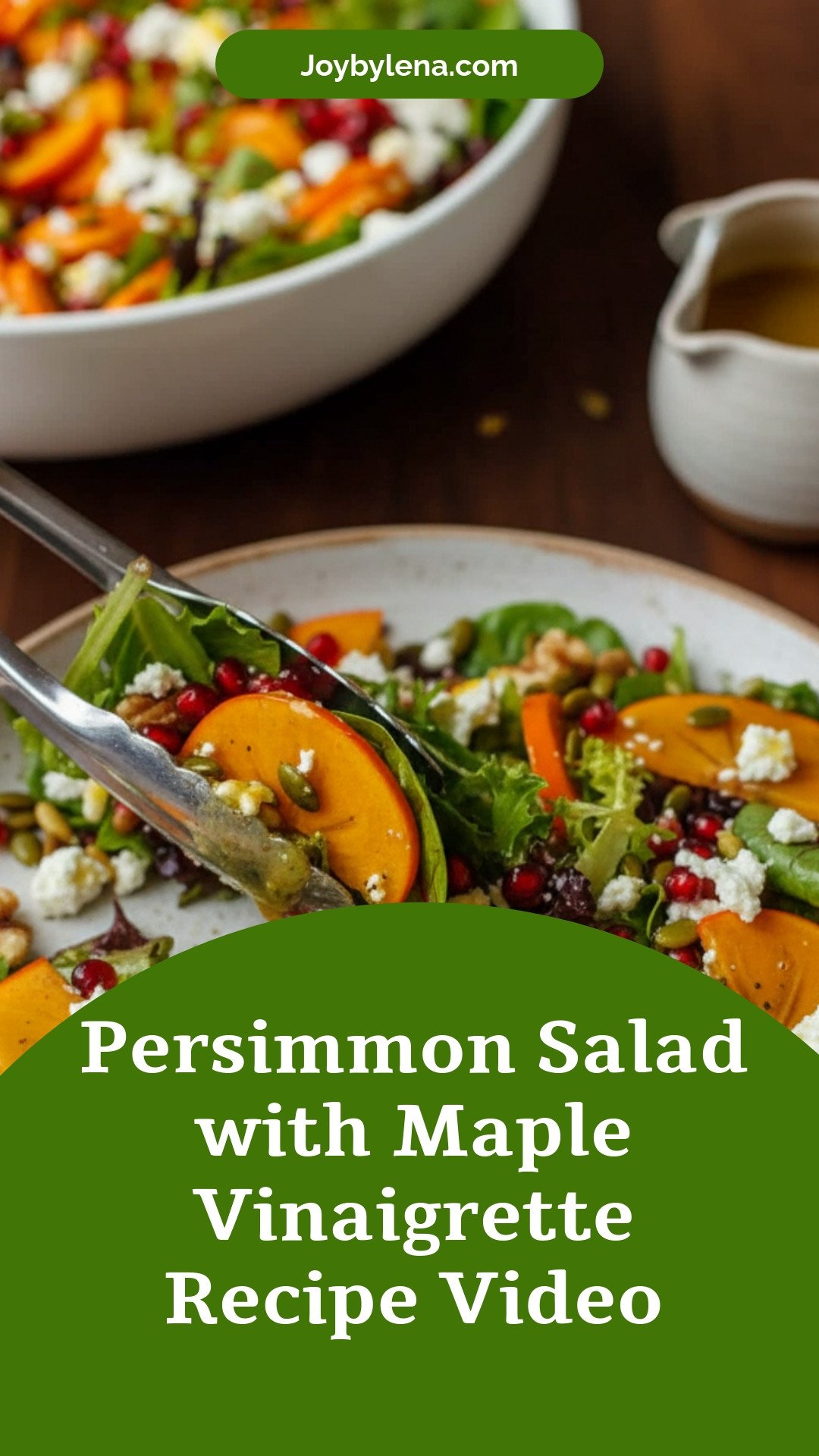 Persimmon Salad with Maple Vinaigrette (VIDEO)