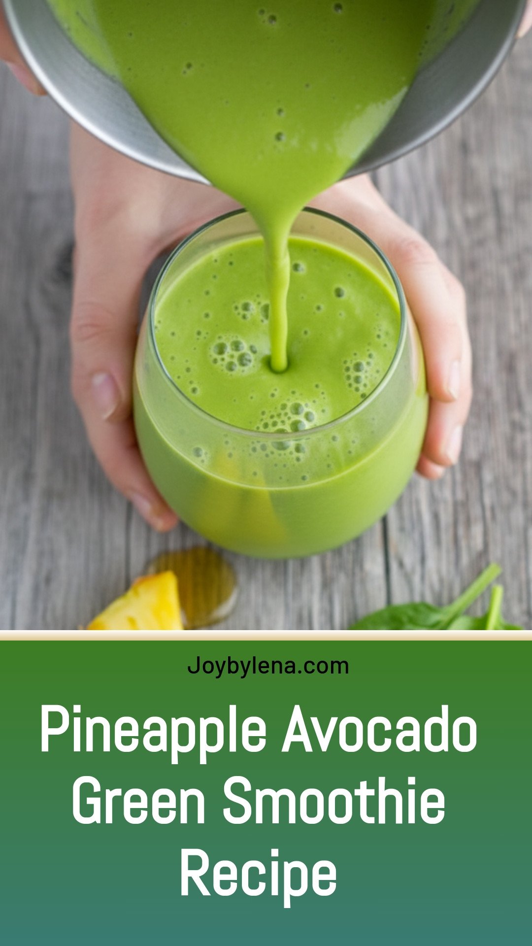 Pineapple Avocado Green Smoothie