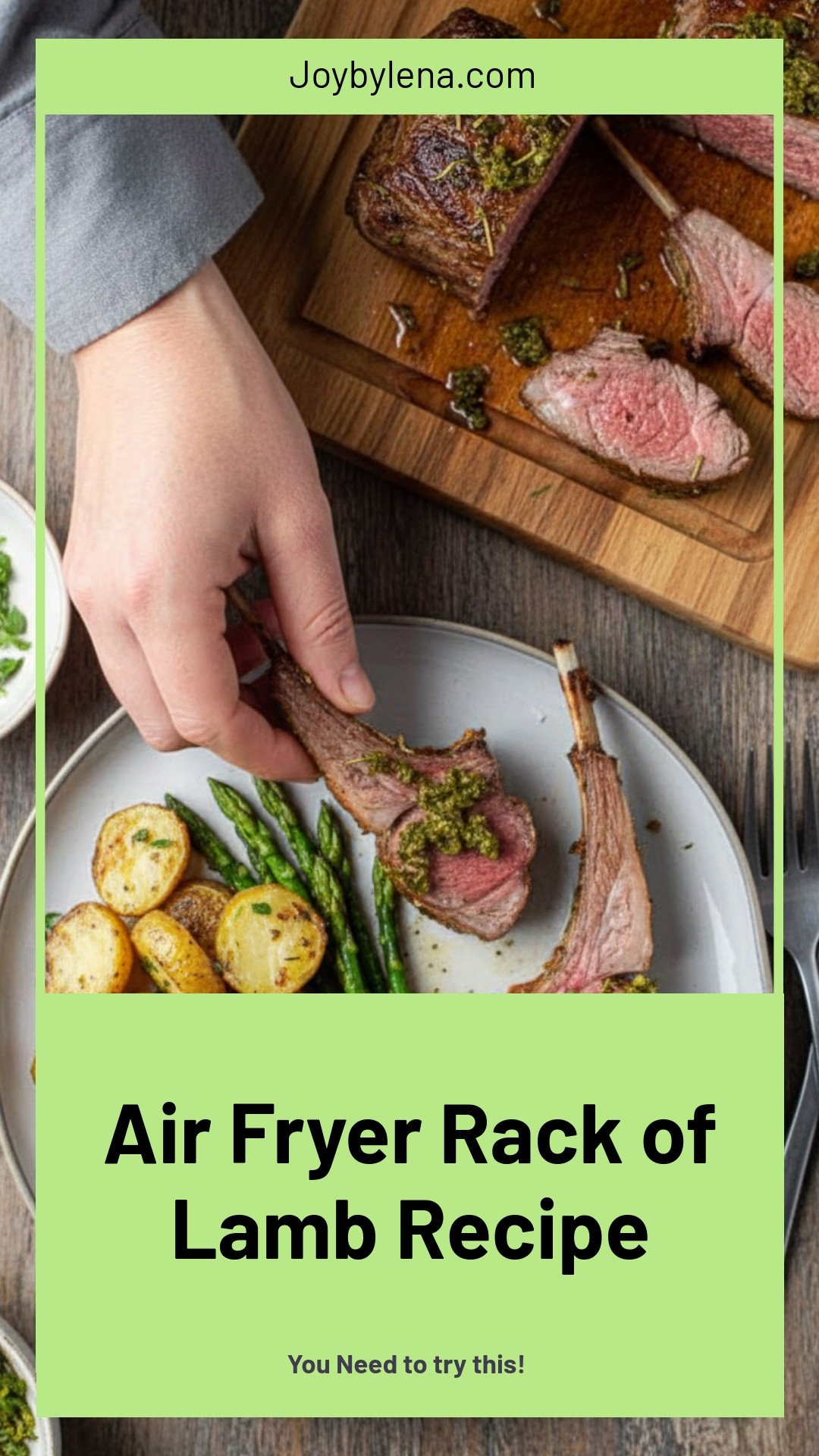 Air Fryer Rack of Lamb