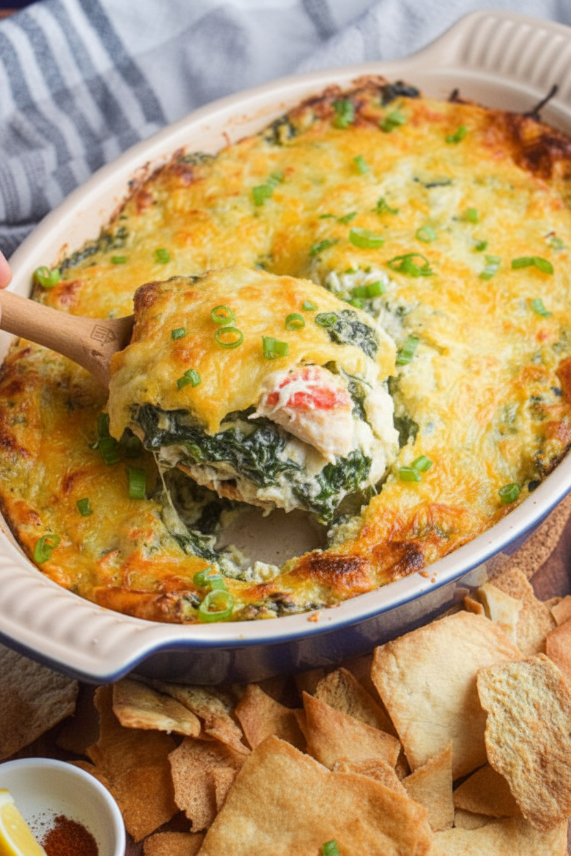 Crab, Spinach and Artichoke Dip