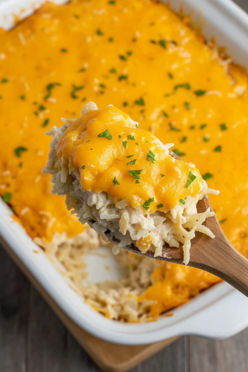Crock Pot Cheesy Hash Browns