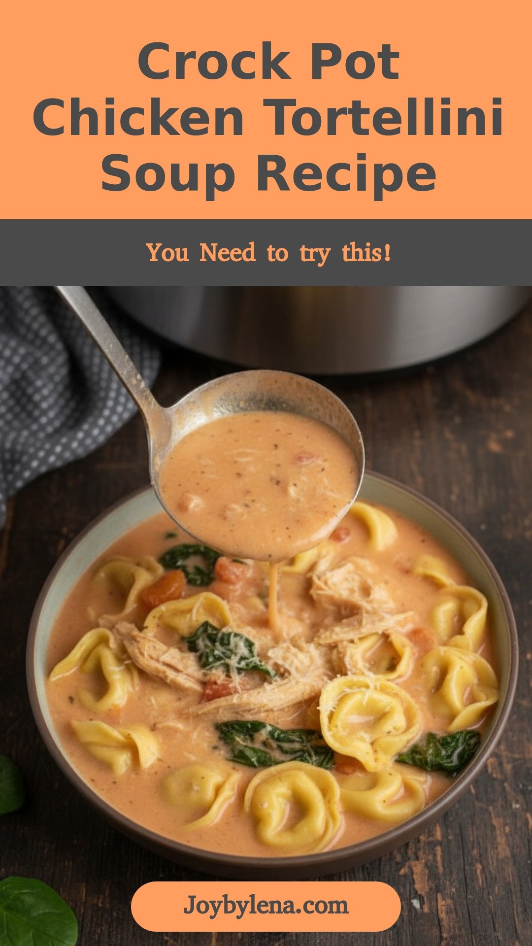 Crock Pot Chicken Tortellini Soup
