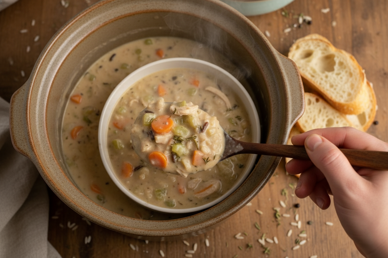 Crock Pot Chicken Wild Rice Soup Recipe