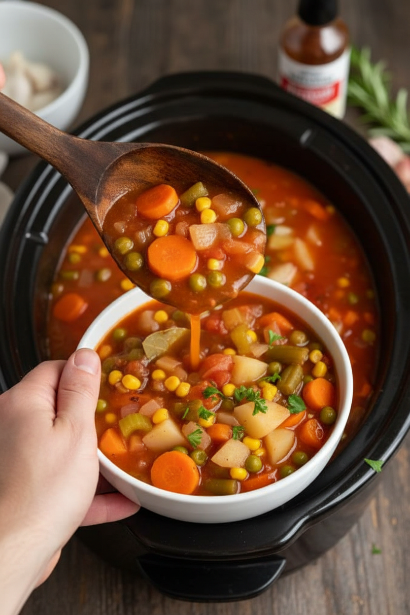 Crock Pot Vegetable Soup
