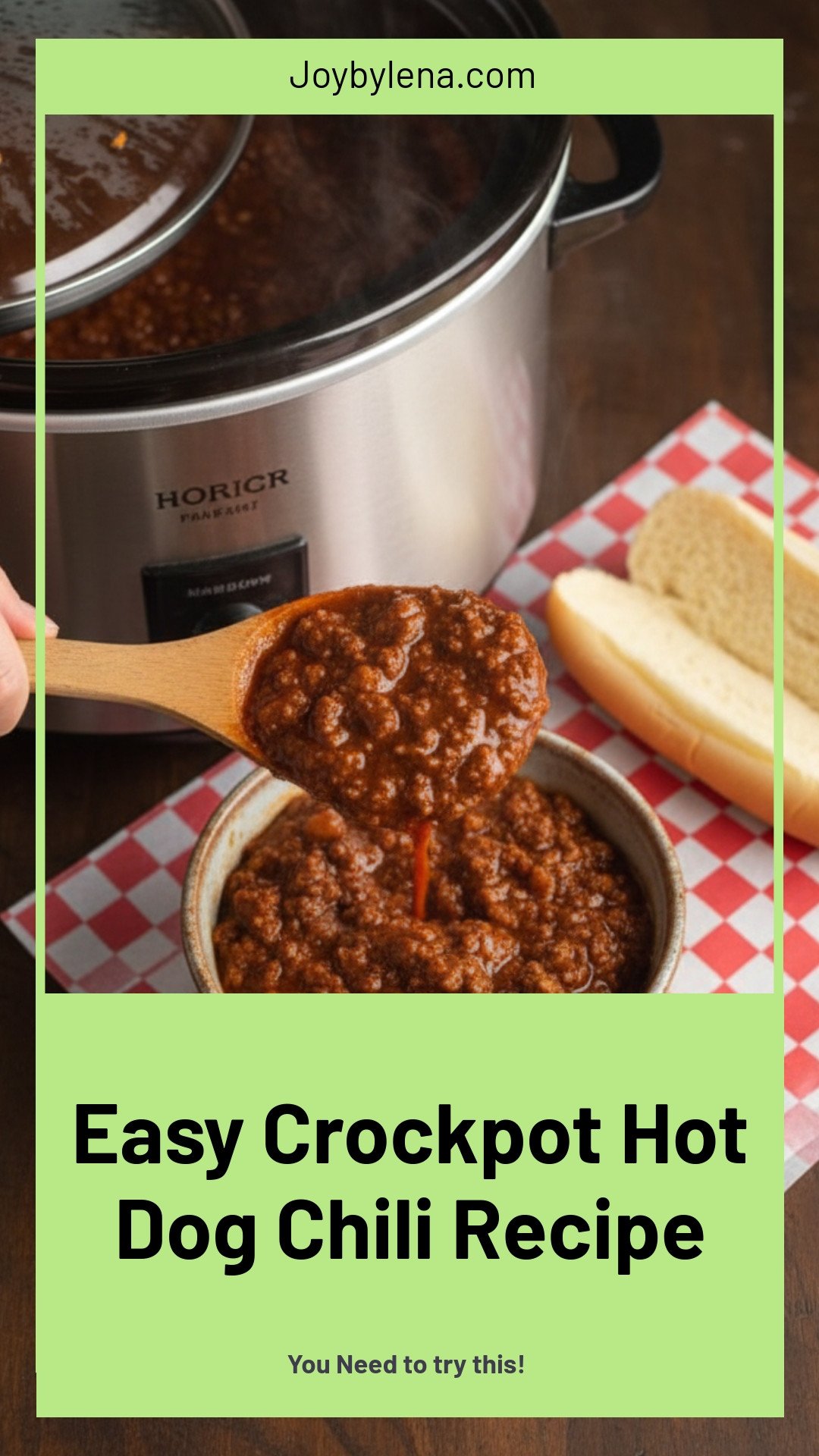 Crockpot Hot Dog Chili