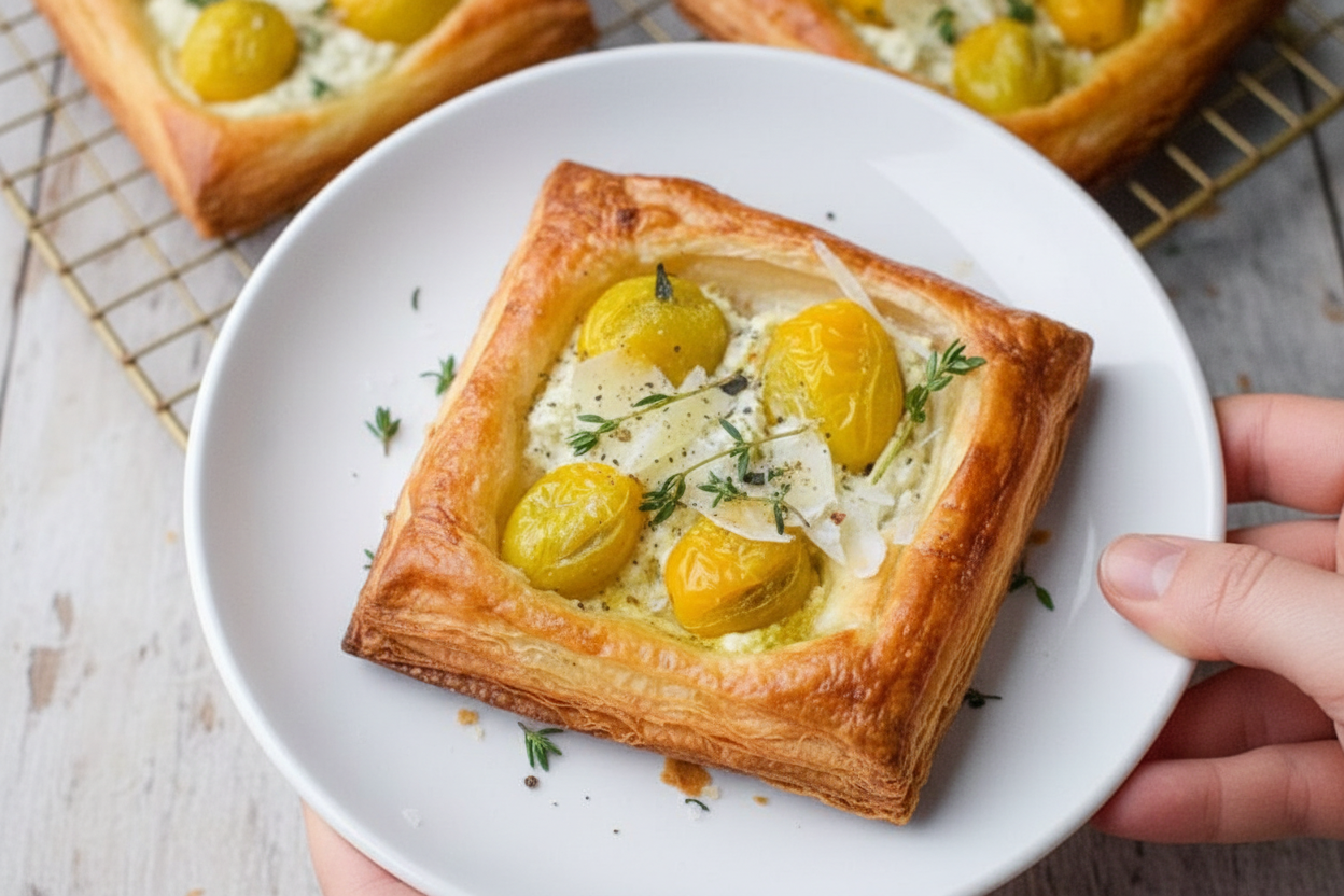Easy Puff Pastry Tomato Tart Recipe