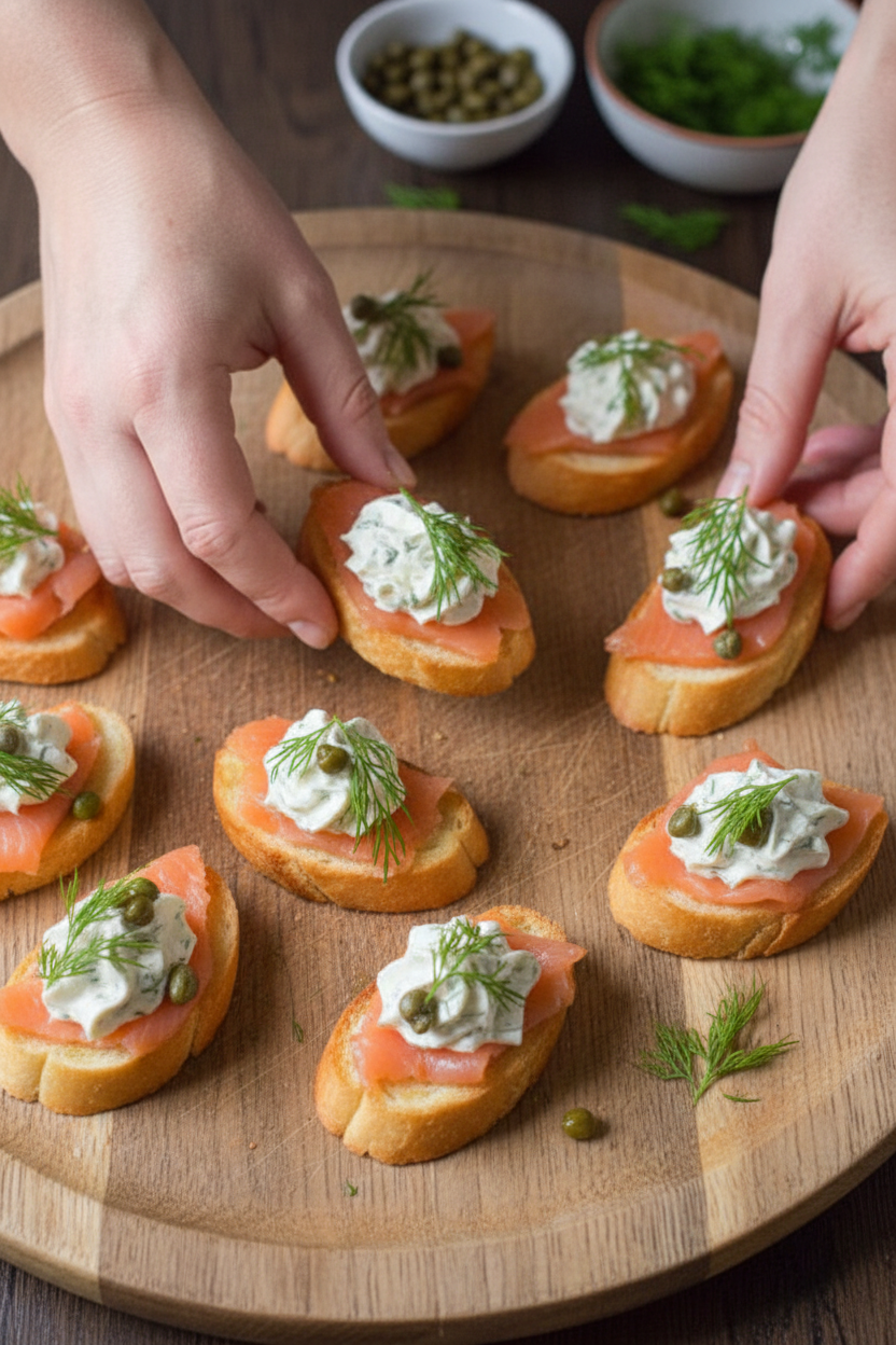 Smoked Salmon Crostini