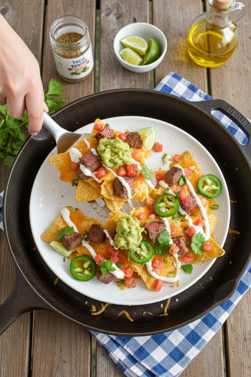Flank Steak Nachos