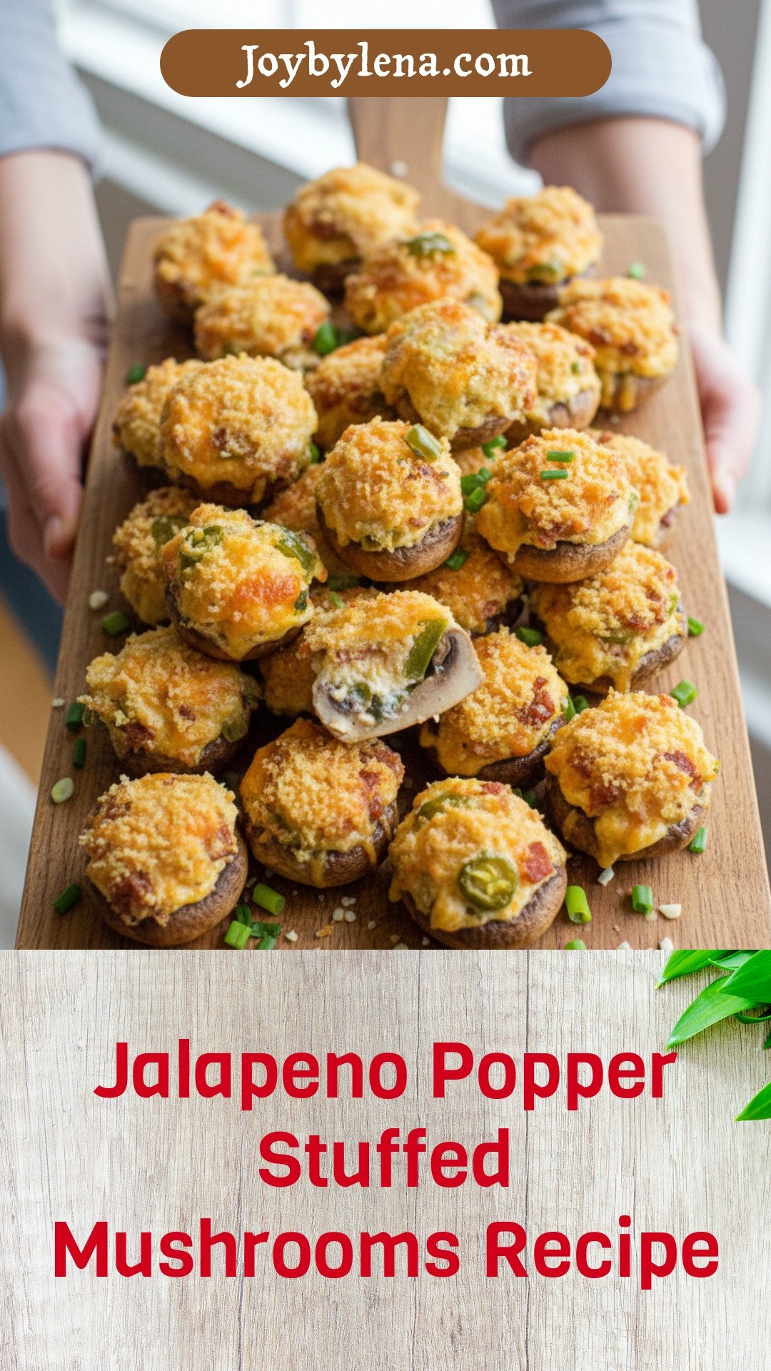 Jalapeno Popper Stuffed Mushrooms