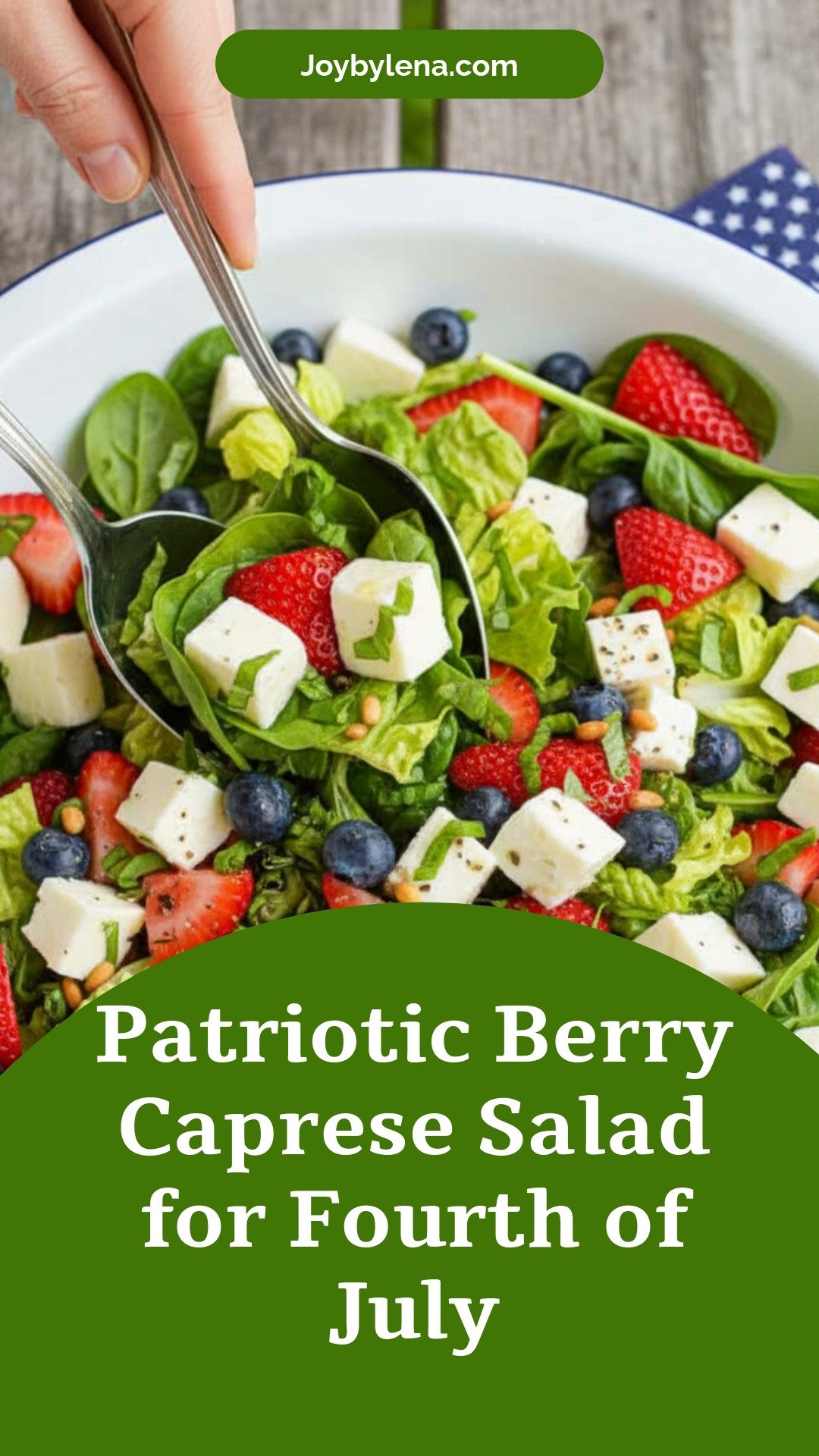 Berry Caprese Salad {4th of July Salad}